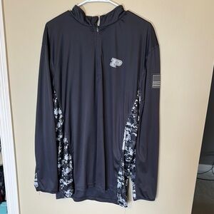 Gray Purdue Logo Pullover